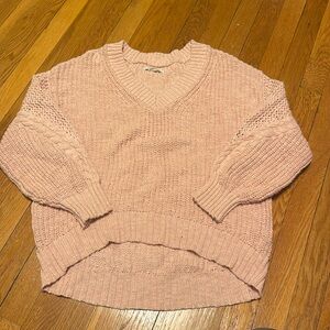 American Eagle light pink sweater Size M